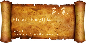 Pissel Hargitta névjegykártya